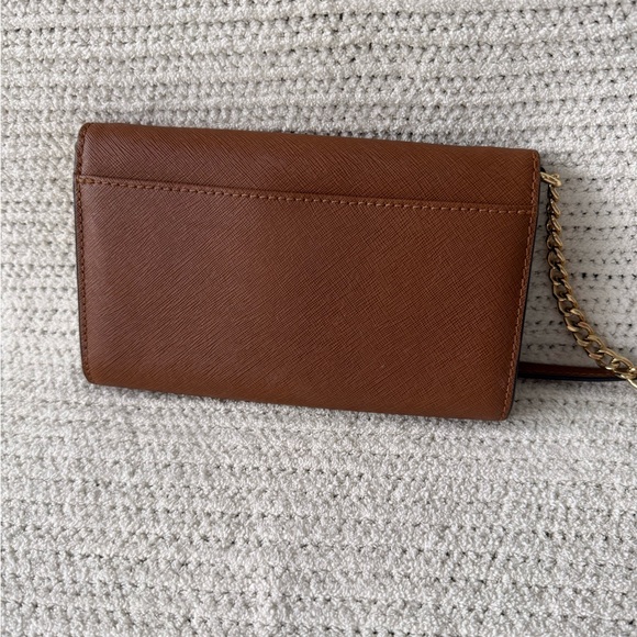 Michael Kors Brown Wallet on Chain Crossbody Bag with Gold Hardware - Picture 8 of 12